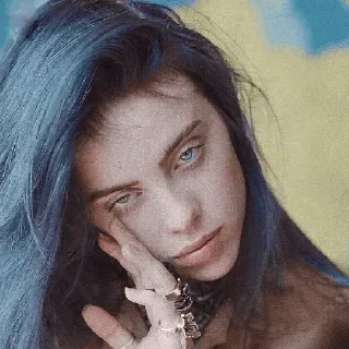 💙-Billie Eilish, Telegram Sticker