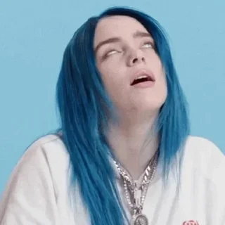 💙-Billie Eilish, Telegram Sticker