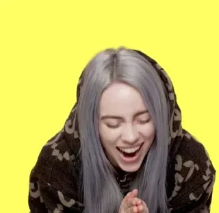 💙-Billie Eilish, Telegram Sticker