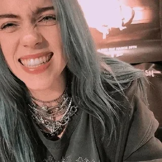 💙-Billie Eilish, Telegram Sticker