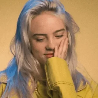 💙-Billie Eilish, Telegram Sticker