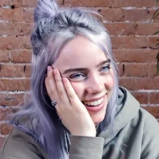 💙-Billie Eilish, Telegram Sticker