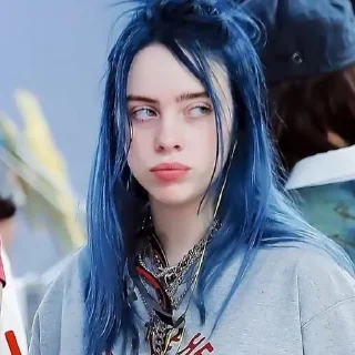 💙-Billie Eilish, Telegram Sticker