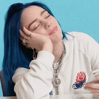 💙-Billie Eilish, Telegram Sticker
