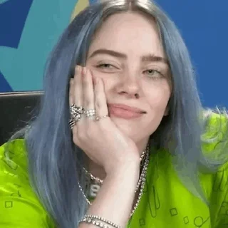 💙-Billie Eilish, Telegram Sticker