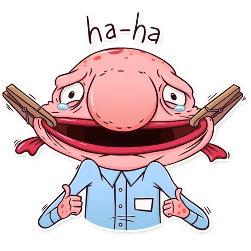 Sad Blobby, telegram sticker