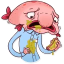 🌭-Sad Blobby, Telegram Sticker