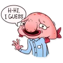 👋-Sad Blobby, Telegram Sticker