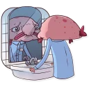 ❓-Sad Blobby, Telegram Sticker