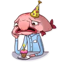 🎂-Sad Blobby, Telegram Sticker
