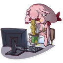 🍜-Sad Blobby, Telegram Sticker