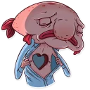 💔-Sad Blobby, Telegram Sticker