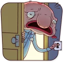😨-Sad Blobby, Telegram Sticker