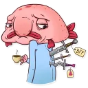 🗡-Sad Blobby, Telegram Sticker
