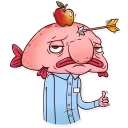 👍-Sad Blobby, Telegram Sticker