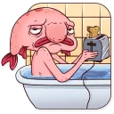 🛀-Sad Blobby, Telegram Sticker