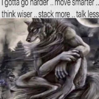 🐺-@kapechto type of shit i been on recently, Telegram Sticker