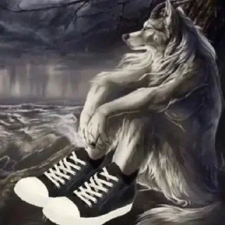 🐺-@kapechto type of shit i been on recently, Telegram Sticker