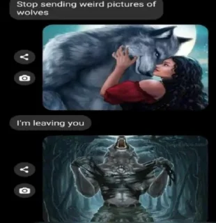 🐺-@kapechto type of shit i been on recently, Telegram Sticker