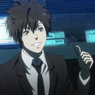 👍-Psycho-Pass | @dlggch | , Telegram Sticker