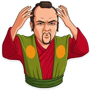 🤯-Samurai, Telegram Sticker