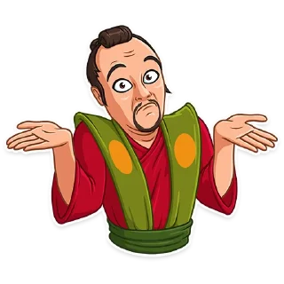 🤷‍♂️-Samurai, Telegram Sticker
