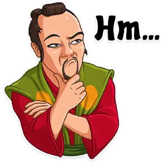 🤔-Samurai, Telegram Sticker
