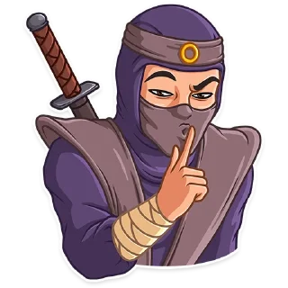 🤫-Samurai, Telegram Sticker