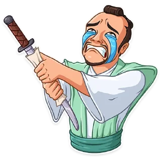 😭-Samurai, Telegram Sticker