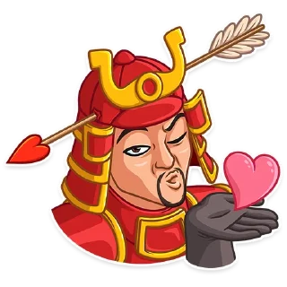 😘-Samurai, Telegram Sticker