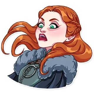 😨-Sansa Stark, Telegram Sticker