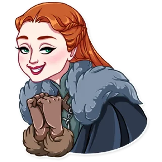 😁-Sansa Stark, Telegram Sticker
