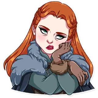 🙄-Sansa Stark, Telegram Sticker