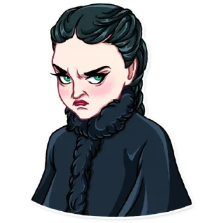☹️-Sansa Stark, Telegram Sticker
