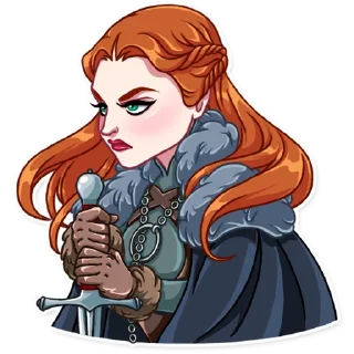 😠-Sansa Stark, Telegram Sticker