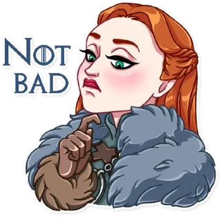☹️-Sansa Stark, Telegram Sticker