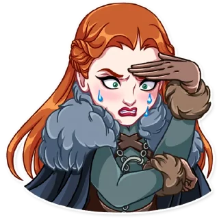😰-Sansa Stark, Telegram Sticker