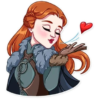 😘-Sansa Stark, Telegram Sticker