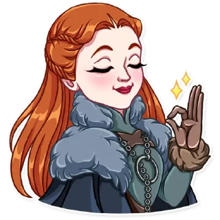 👌-Sansa Stark, Telegram Sticker