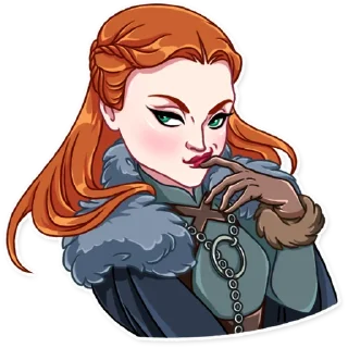 🤔-Sansa Stark, Telegram Sticker