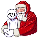 🤗-Santa Claus, Telegram Sticker
