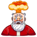 🤯-Santa Claus, Telegram Sticker