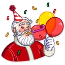 🥳-Santa Claus, Telegram Sticker
