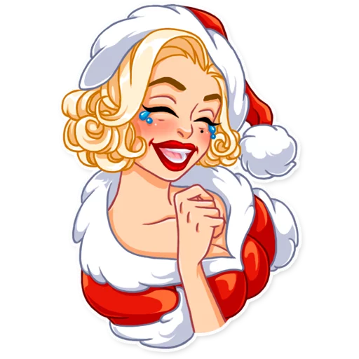 Santa Girl, telegram sticker