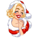 😂-Santa Girl, Telegram Sticker