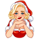 🙂-Santa Girl, Telegram Sticker