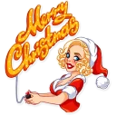 🎄-Santa Girl, Telegram Sticker