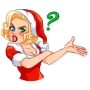 🤨-Santa Girl, Telegram Sticker