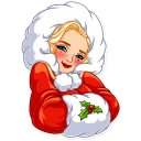 ☺️-Santa Girl, Telegram Sticker
