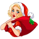 🤫-Santa Girl, Telegram Sticker